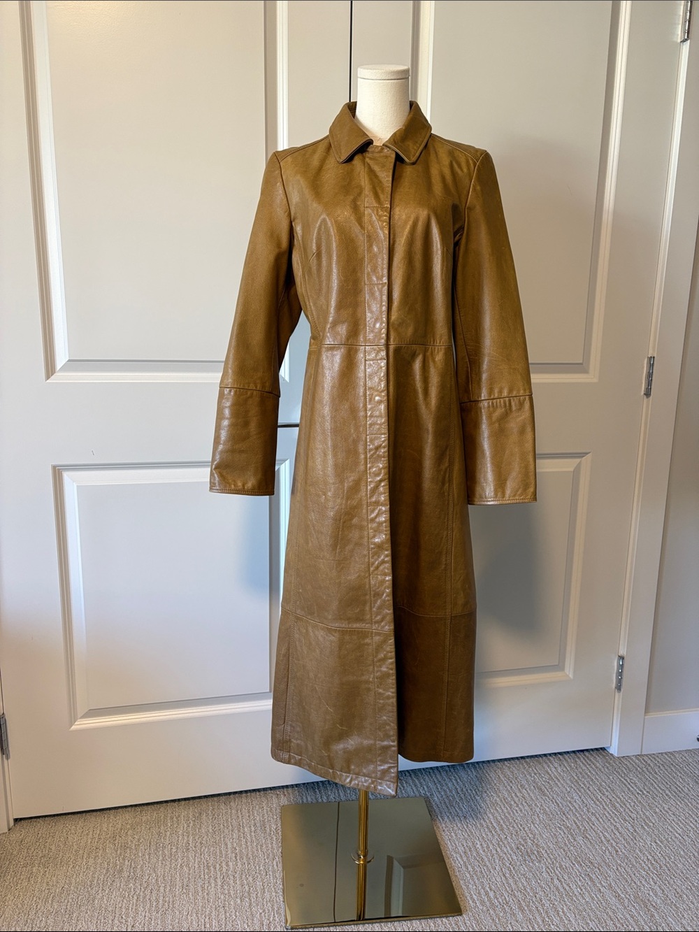 Vintage Gap leather trench coat